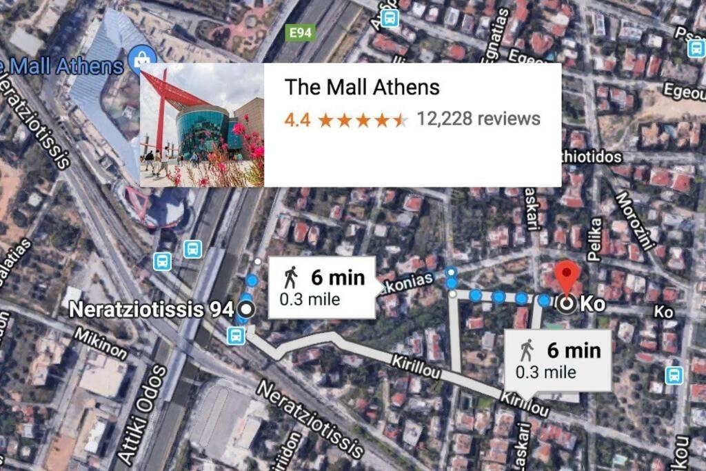 Air Conditioned Studio In Quite Garden With Barbecue Atenas Exterior foto